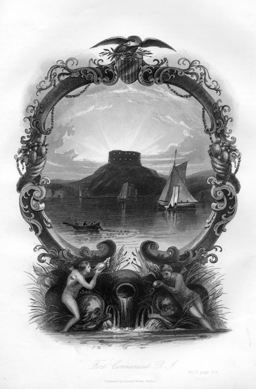 Fort Connanicut, Rhode Island, 1855 door Unbekannt