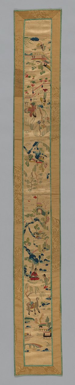Fragment mouwband, China, Qing-dynastie 1644-1911, 1850-75 door Unbekannt