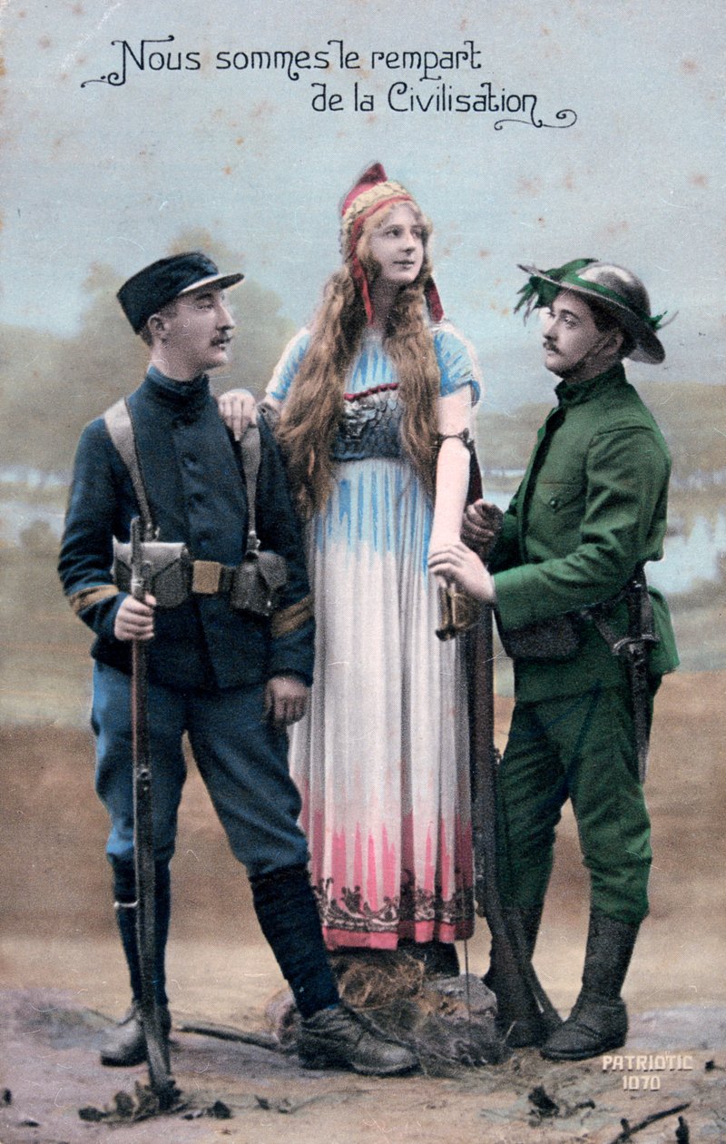 Franse WWI-ansichtkaart, 1914-1918 door Unbekannt