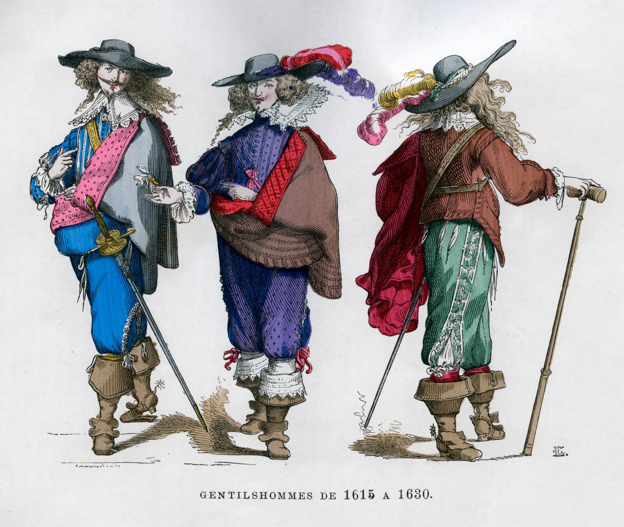 Franse herenmode, 1615-1630 door Unbekannt