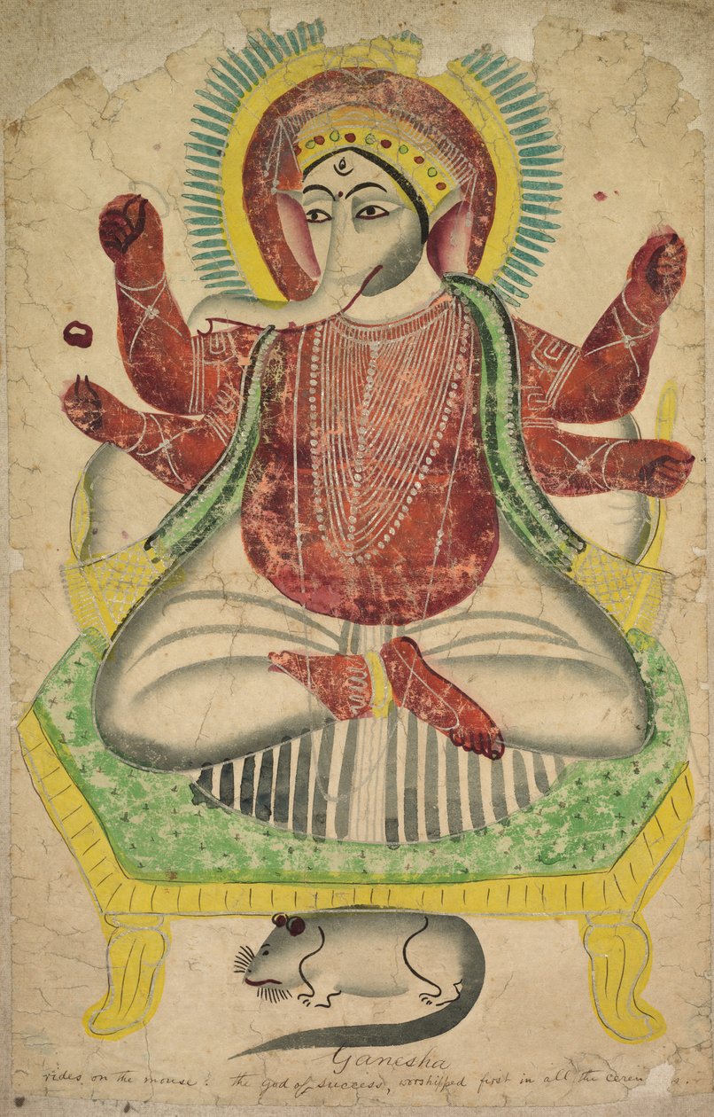 Ganesha, 1800s door Unbekannt