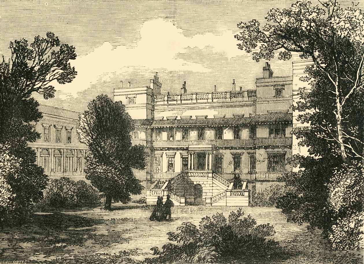 Tuinzijde van Northumberland House, 1881 door Unbekannt