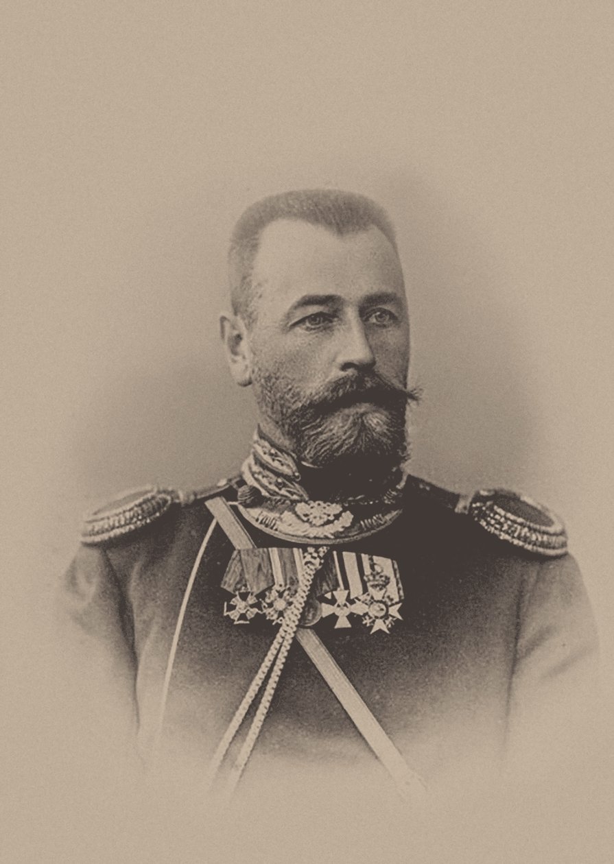 Generaal Alexander Nikolaevich Poretsky 1855-1917 door Unbekannt
