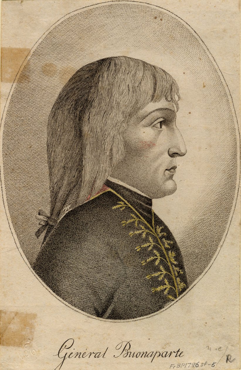 Generaal Napoléon Bonaparte, 1796 door Unbekannt