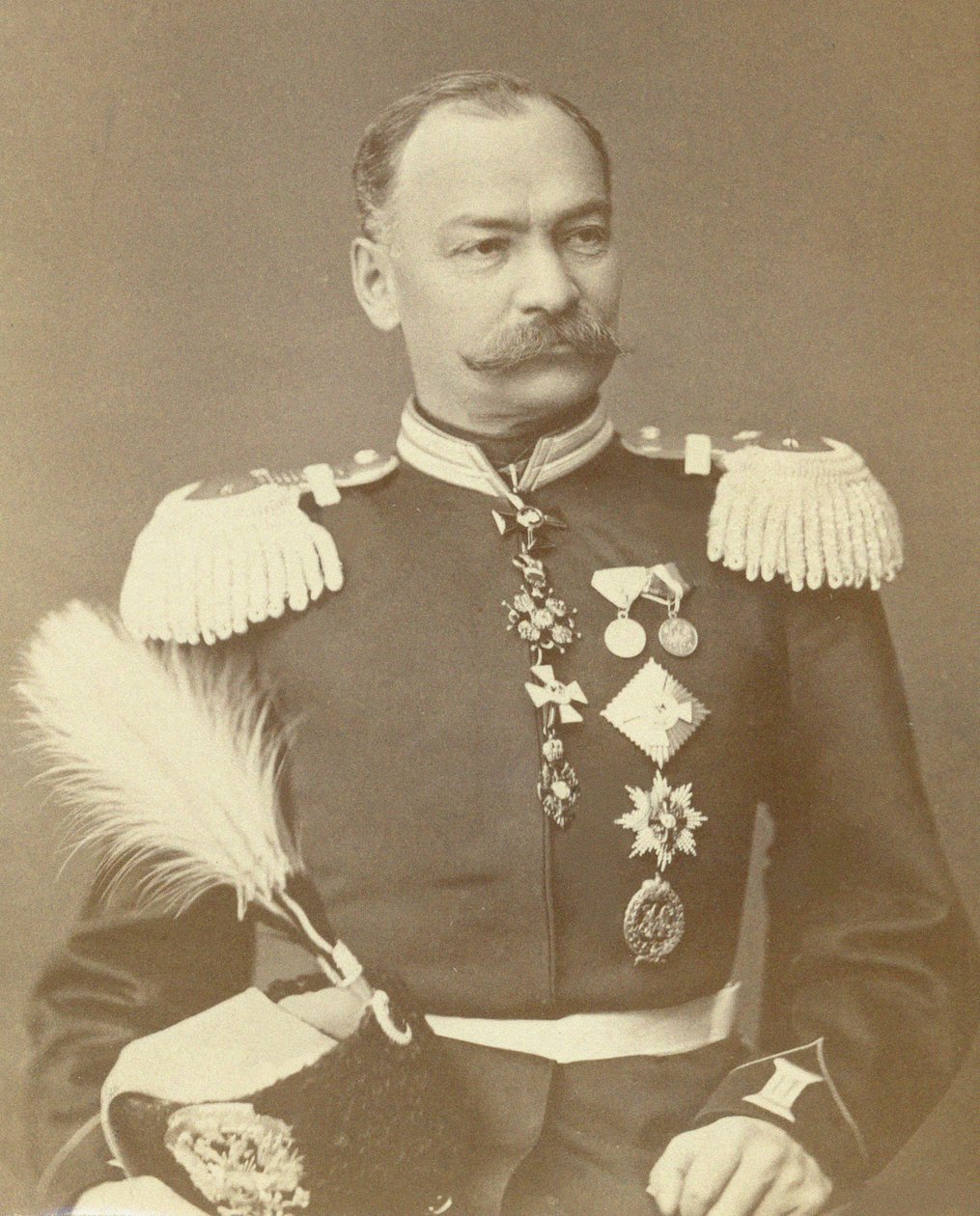 Generaal Nikolai Petrovich Yanow door Unbekannt