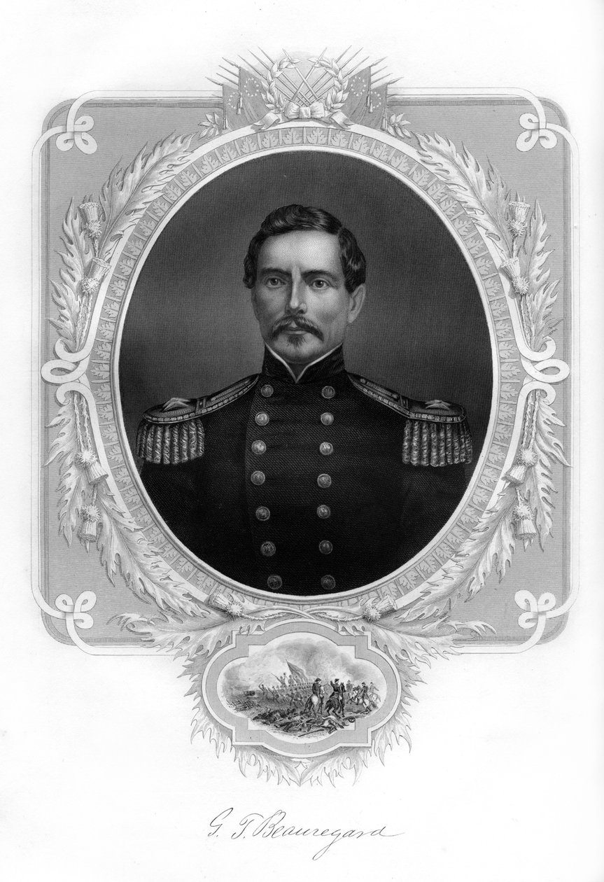 Generaal PGT Beauregard, generaal van het Confederale Leger, 1862-1867 door Unbekannt
