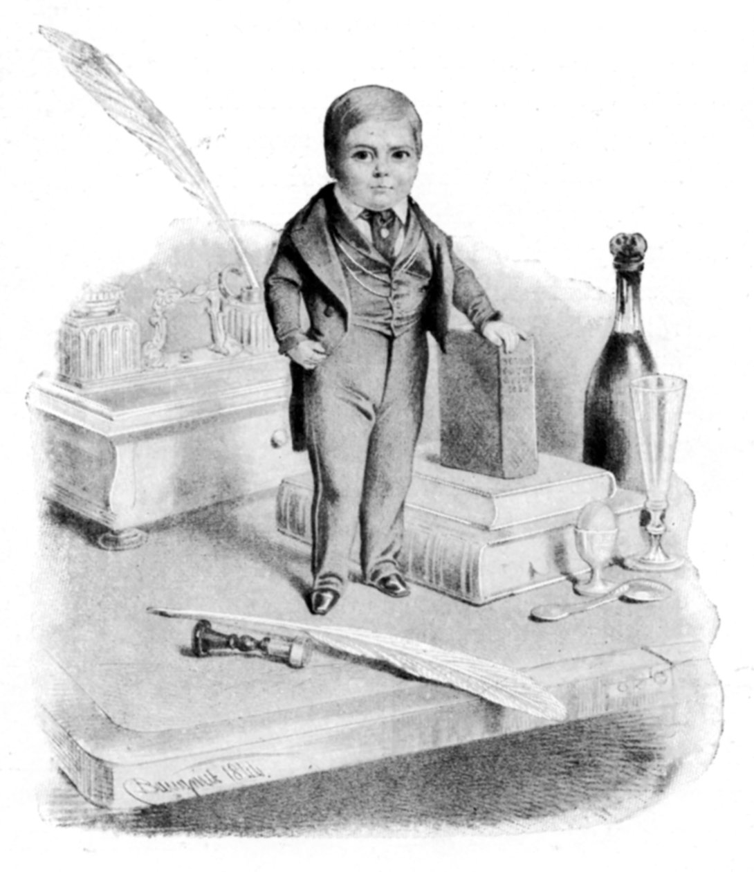 Generaal Tom Thumb, c1840s door Unbekannt