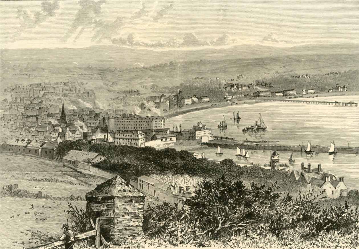 Algemeen Uitzicht op Douglas, 1898 door Unbekannt