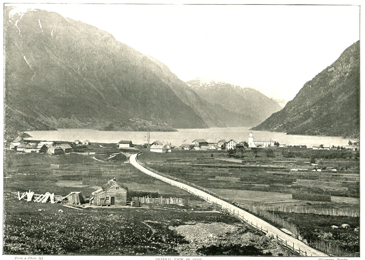 Algemeen uitzicht, Odde, Noorwegen, 1895 door Unbekannt