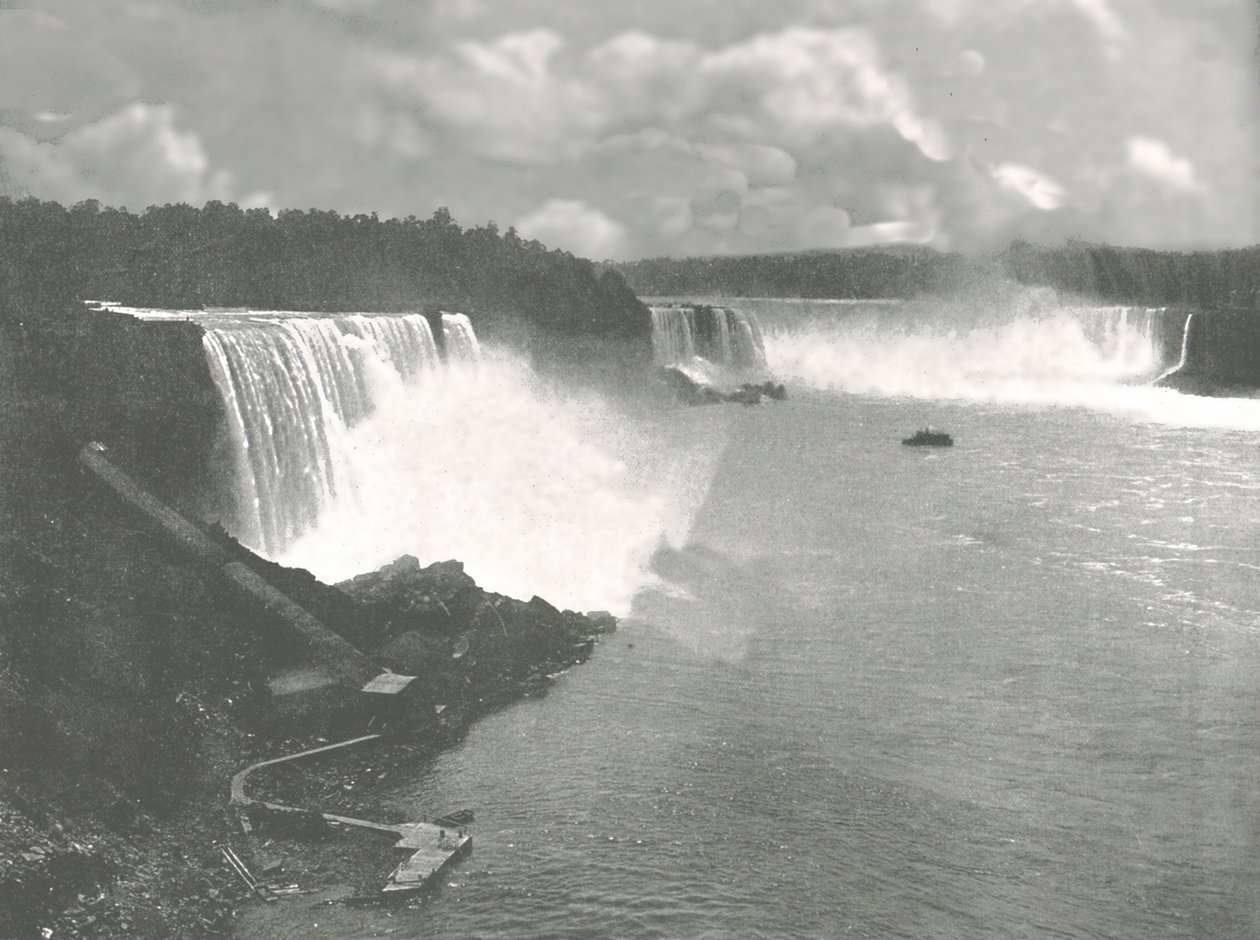 Algemeen uitzicht op de Niagara-watervallen door Unbekannt