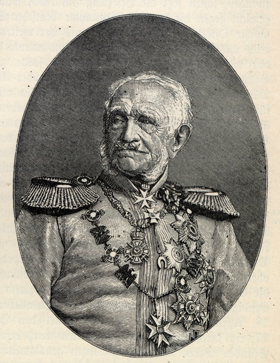 Generalfeldmarschall Friedrich Graf von Wrangel 1784-1877 door Unbekannt