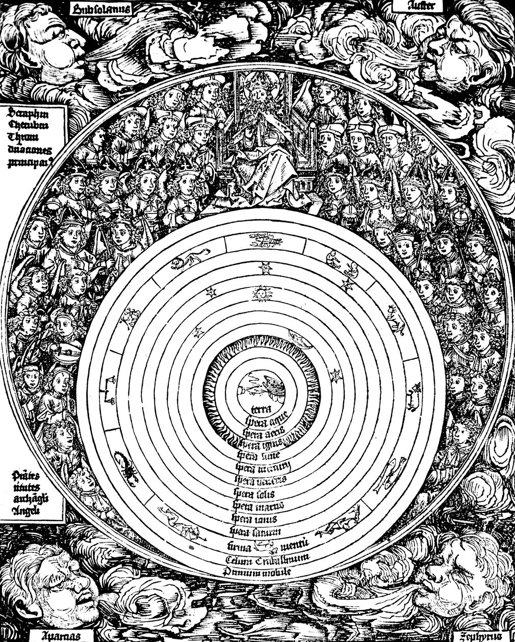 Geocentrisch universum, 1493 door Unbekannt
