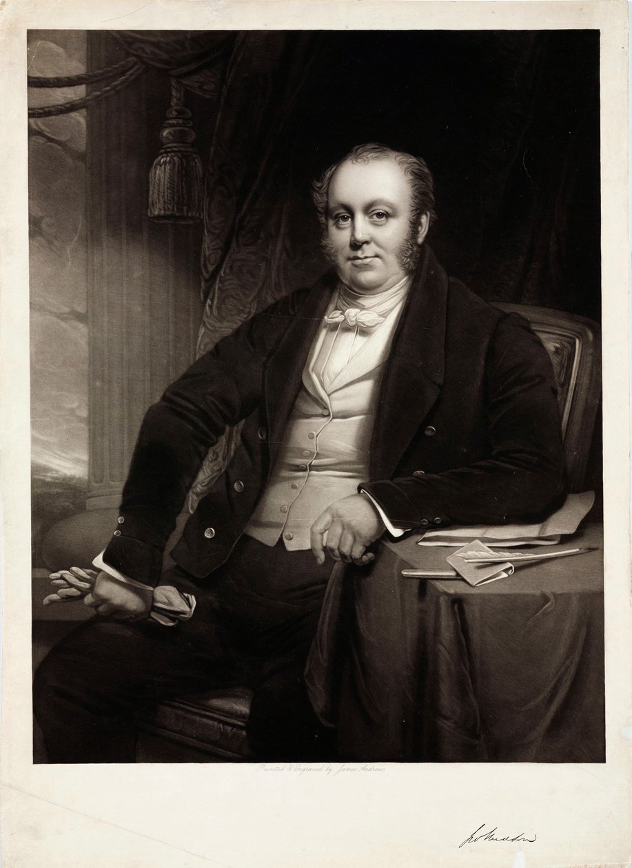 George Hudson, Engelse spoorwegvoorzitter, ca. 1850 door Unbekannt