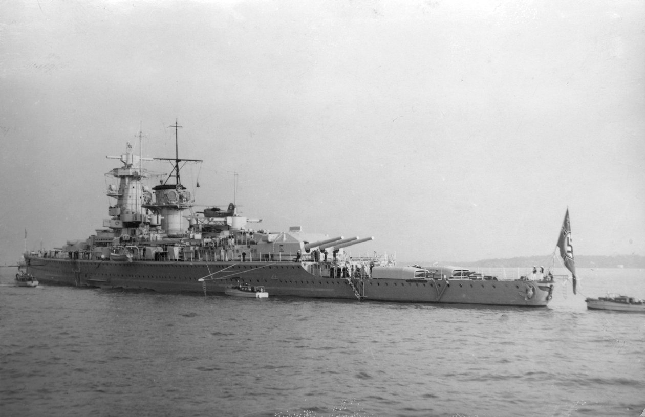 Duitse zakslagschip Admiral Graf Spee, 1937 door Unbekannt