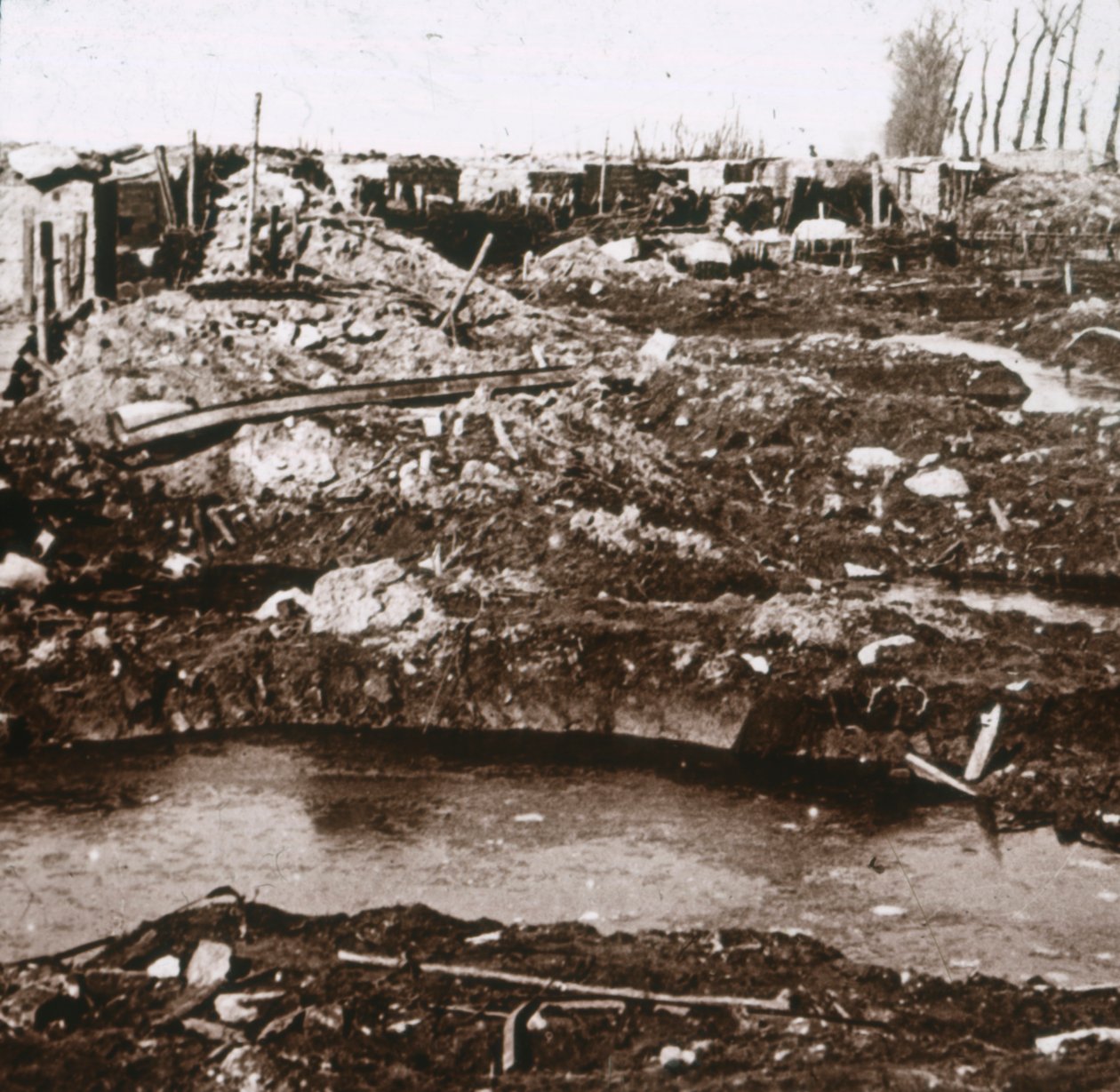 Duitse schuilplaats, Noordschote, Vlaanderen, België, c1914-c1918 door Unbekannt