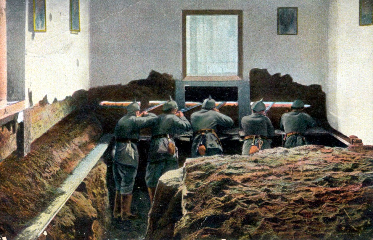 Duitse soldaten tijdens de Eerste Wereldoorlog, ca. 1916 door Unbekannt