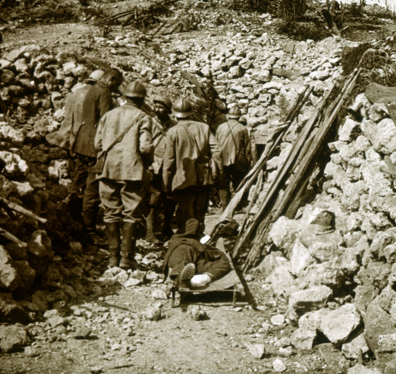 Duitse gewonden, c1914-c1918 door Unbekannt