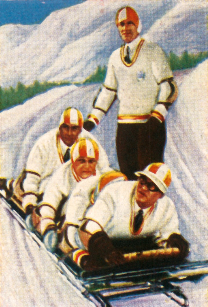 Duitsland II, Duits bobsleeteam, 1928 door Unbekannt