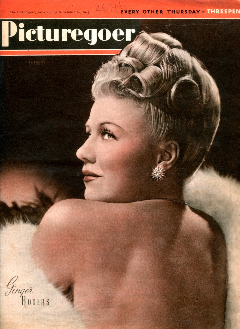 Ginger Rogers 1911-1995, Amerikaanse actrice, 1945 door Unbekannt