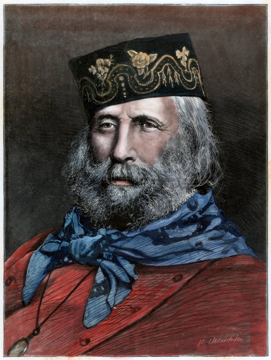 Giuseppe Garibaldi, Italiaanse patriot, 1882 door Unbekannt