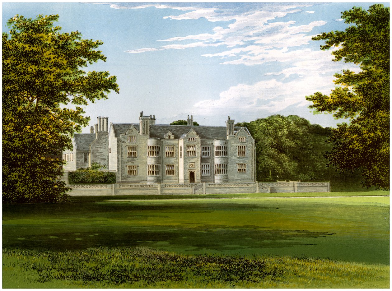 Glynde Place, Sussex, huis van Burggraaf Hampden, c1880 door Unbekannt