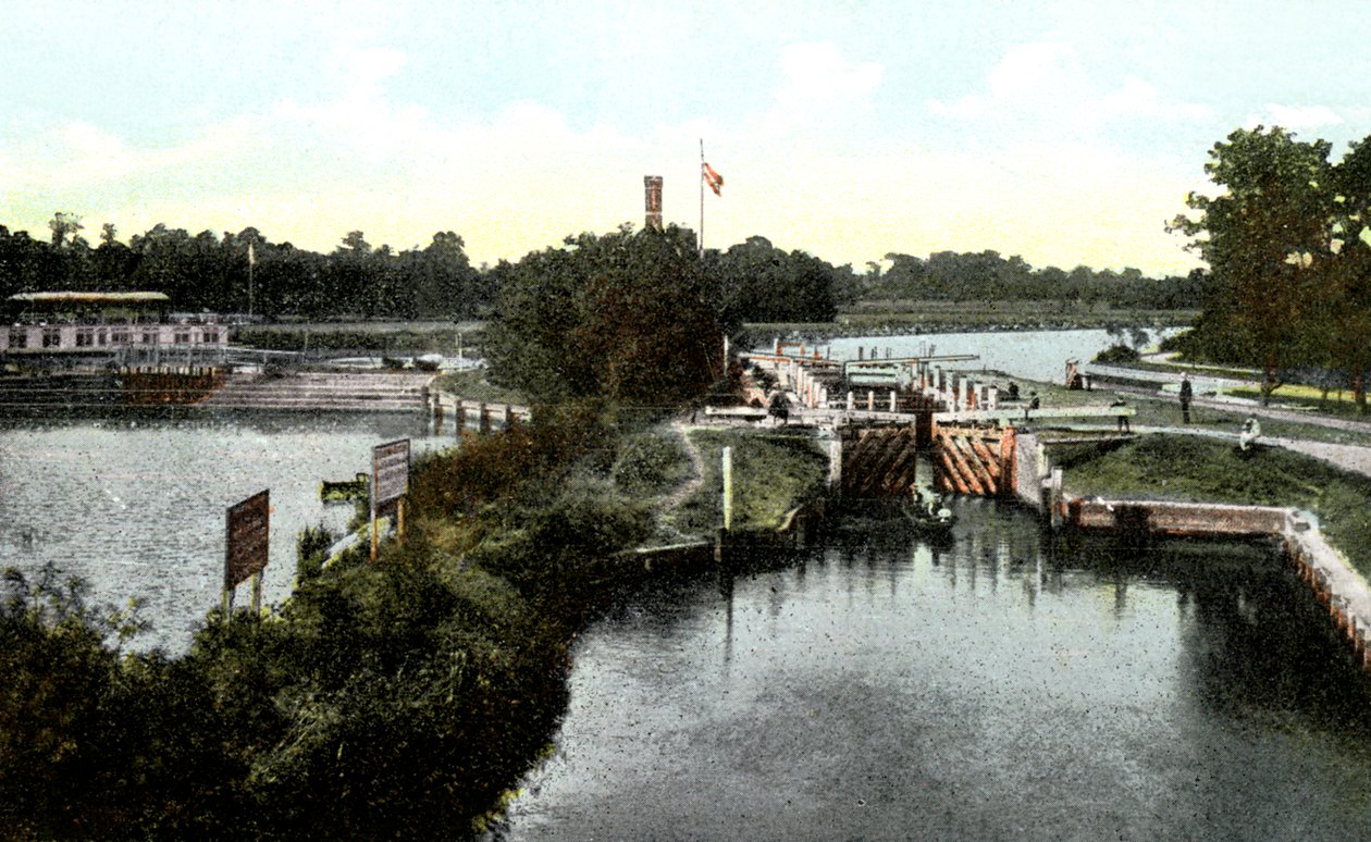 Goring Lock, Oxfordshire, 20e eeuw door Unbekannt