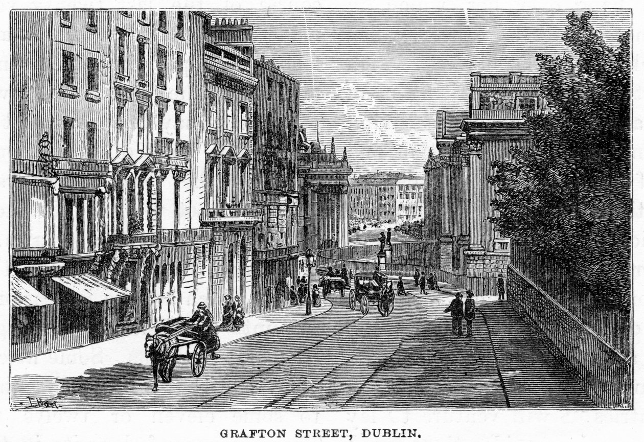 Grafton Street, Dublin, 19e eeuw door Unbekannt
