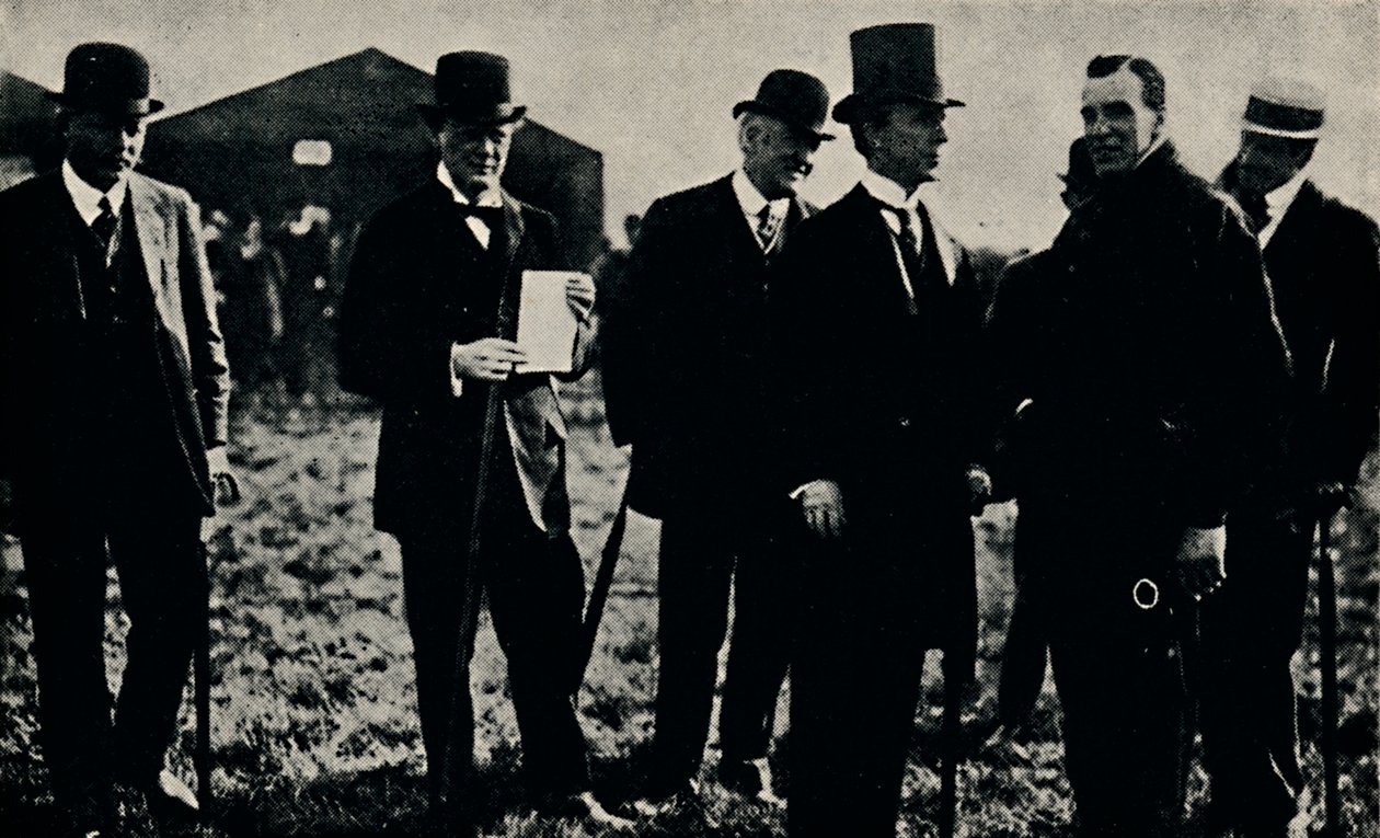 Grahame White en Mr. Churchill, 1910 door Unbekannt