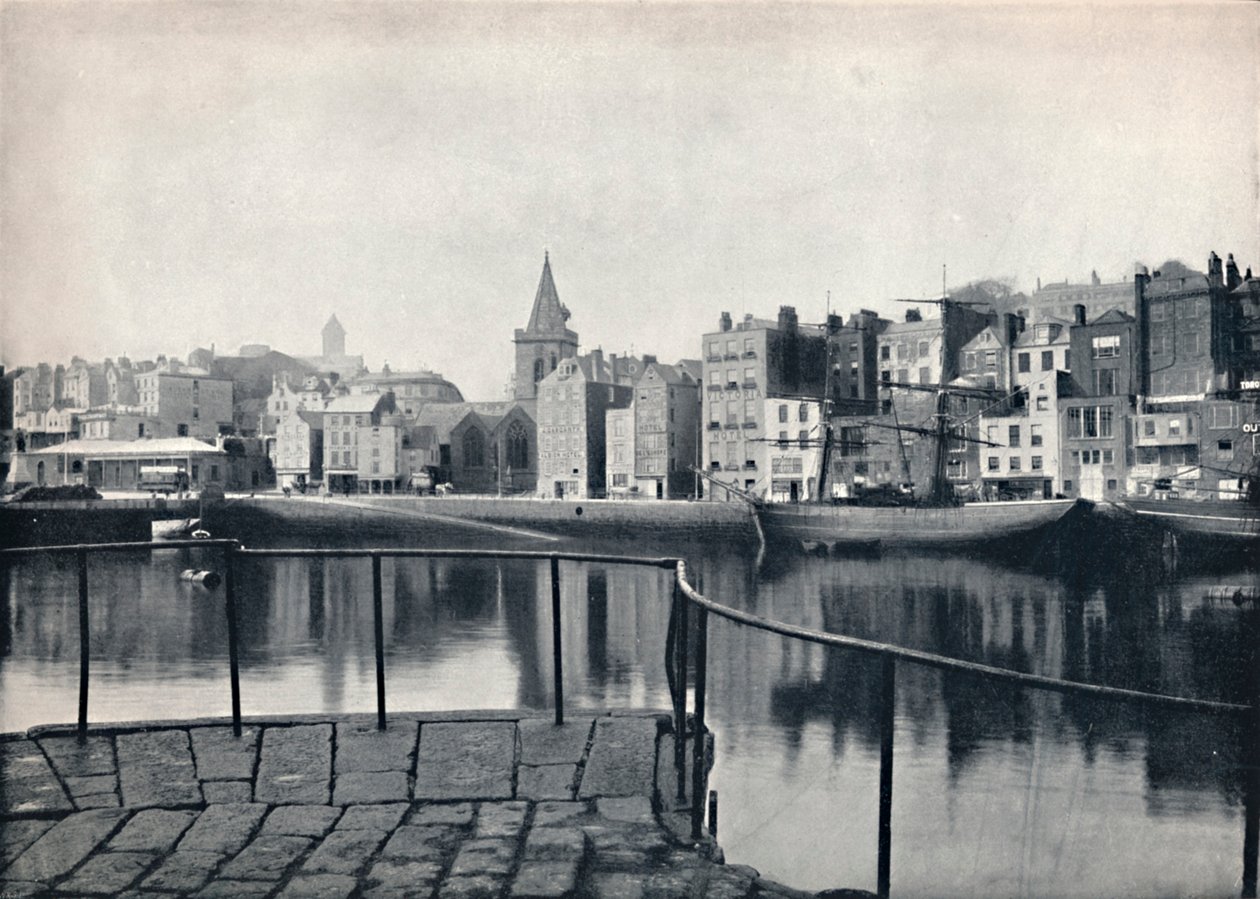 Guernsey - De oude haven, 1895 door Unbekannt