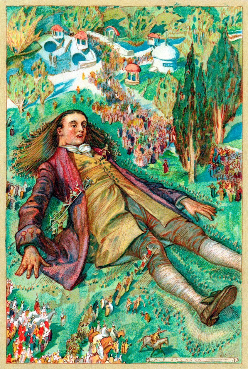 Gulliver in Lilliput door Unbekannt