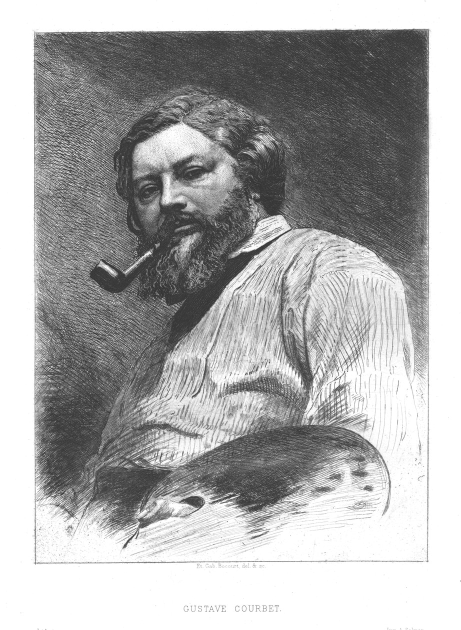 Gustave Courbet, c1860 door Unbekannt
