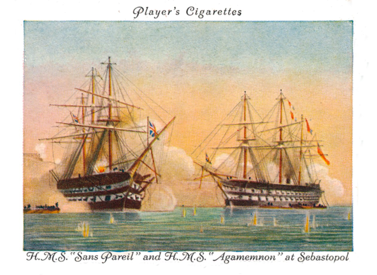 H.M.S. Sans Pariel en H.M.S. Agamemnon bij Sebastopol, 1936 door Unbekannt