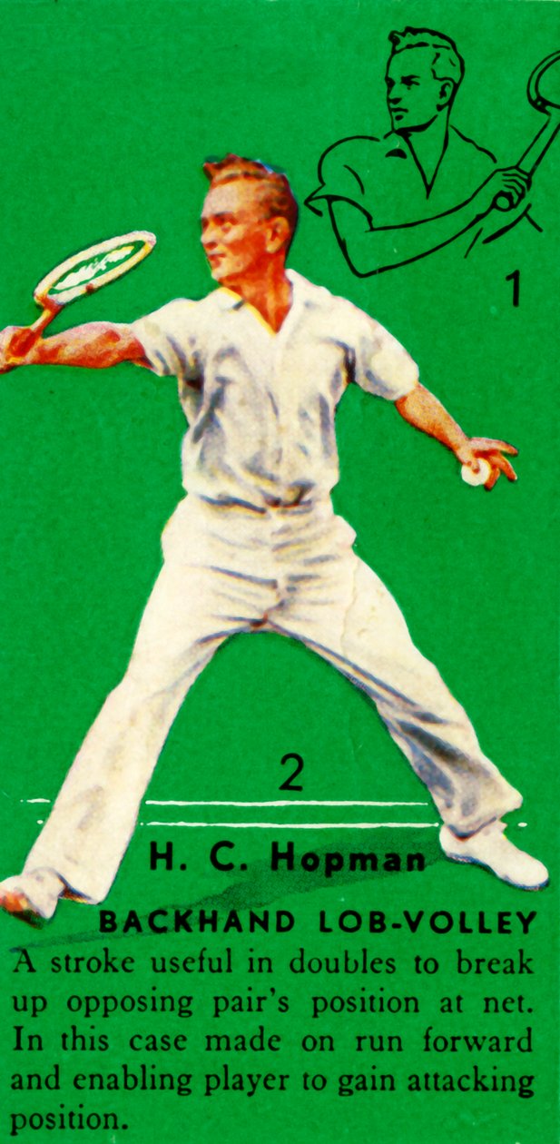 H. C. Hopman - Backhand Lob-Volley door Unbekannt