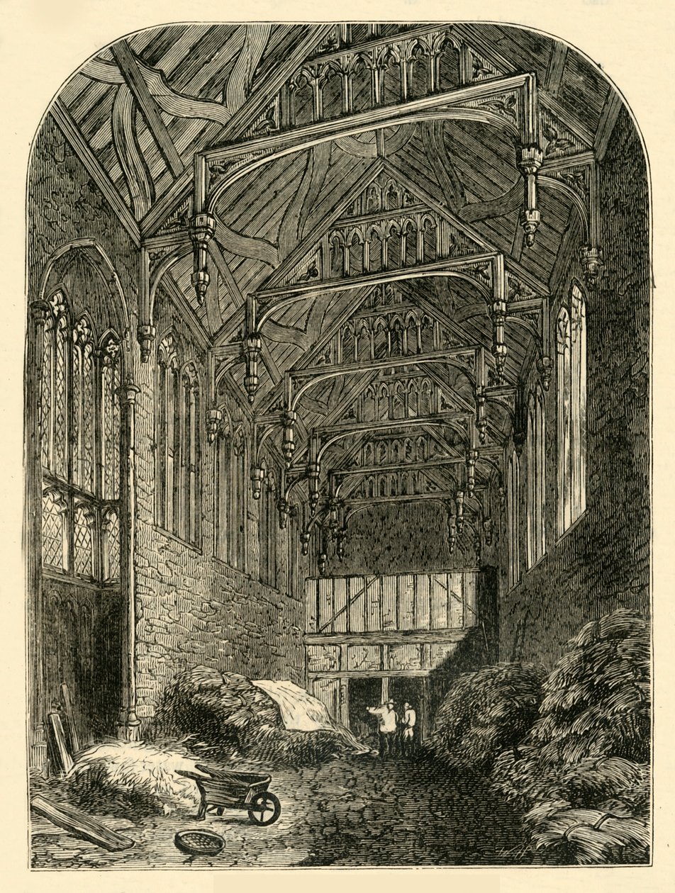 Hal van Eltham Palace in 1835, ca. 1878 door Unbekannt