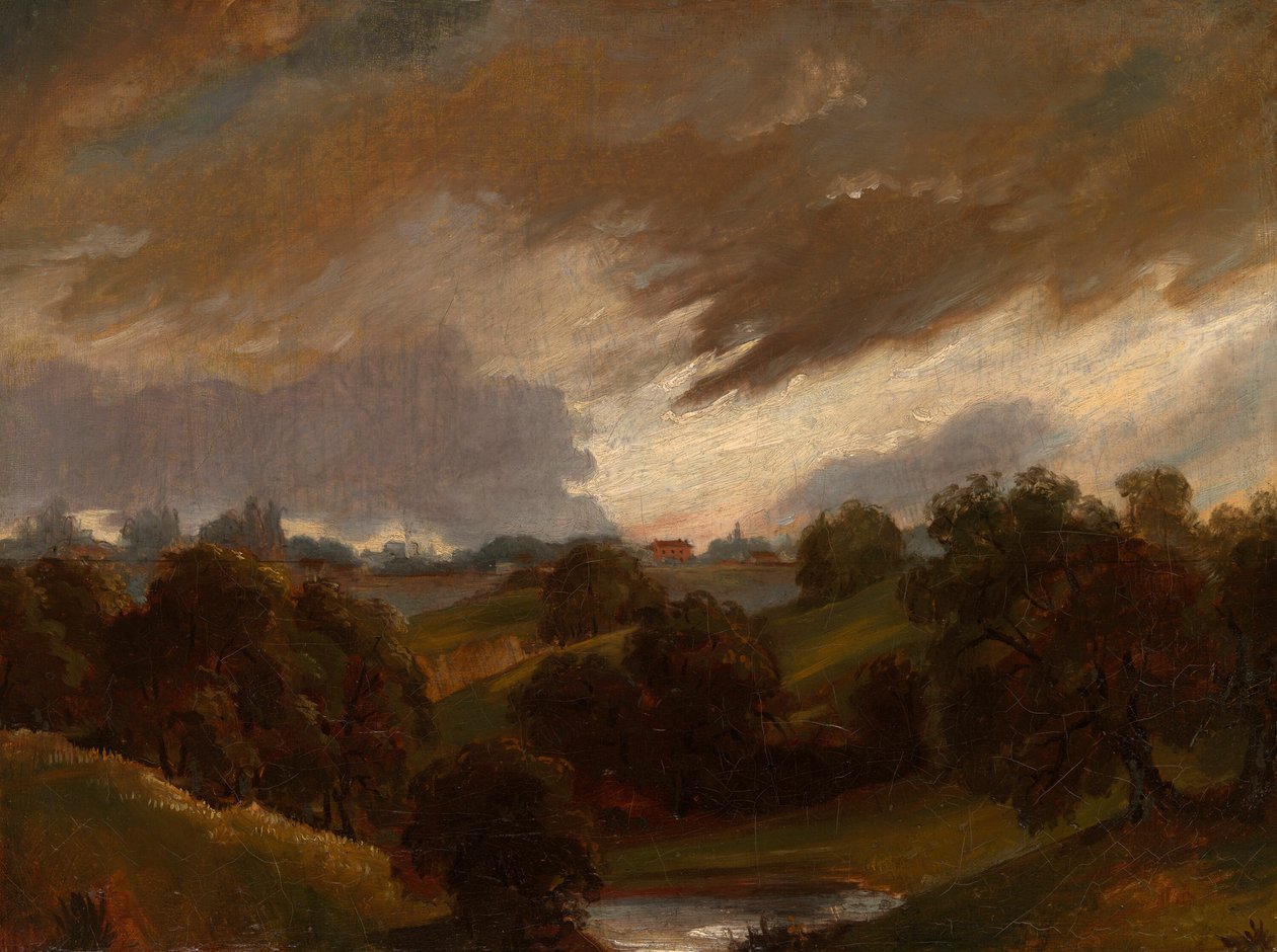 Hampstead, Stormachtige Lucht door Unbekannt