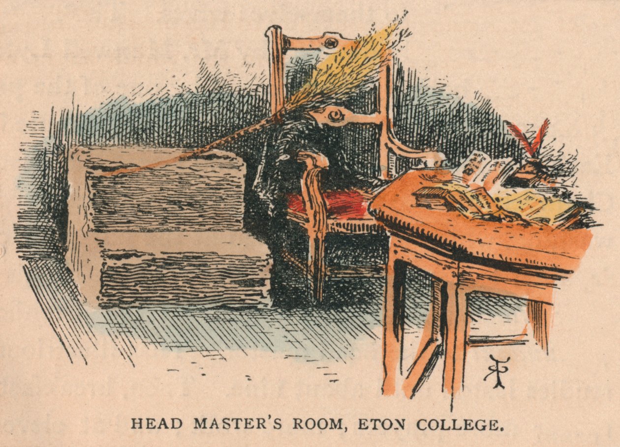 Hoofdmeesterskamer, Eton College, 19e eeuw door Unbekannt