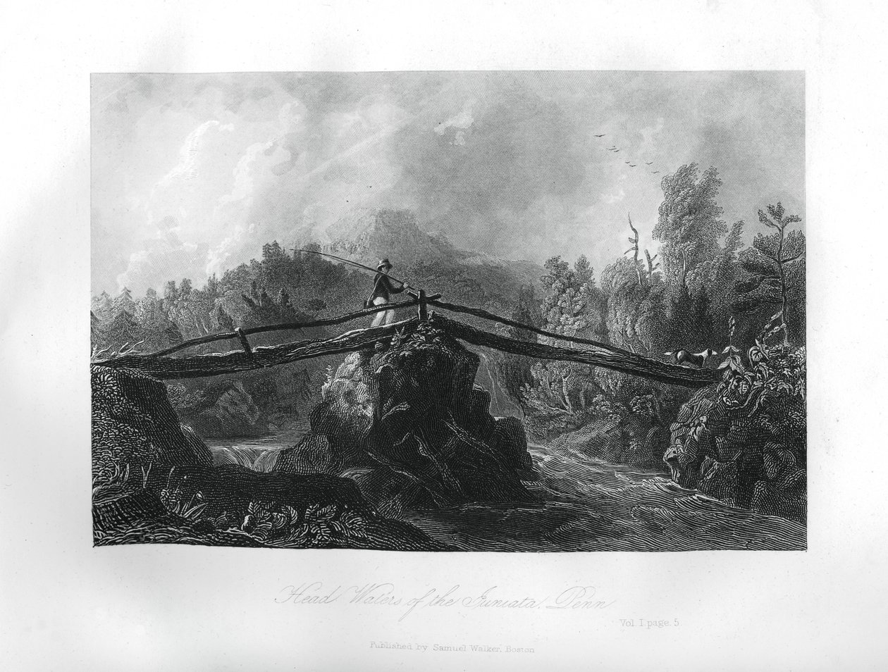 Bronnen van de Juniata-rivier, Pennsylvania door Unbekannt