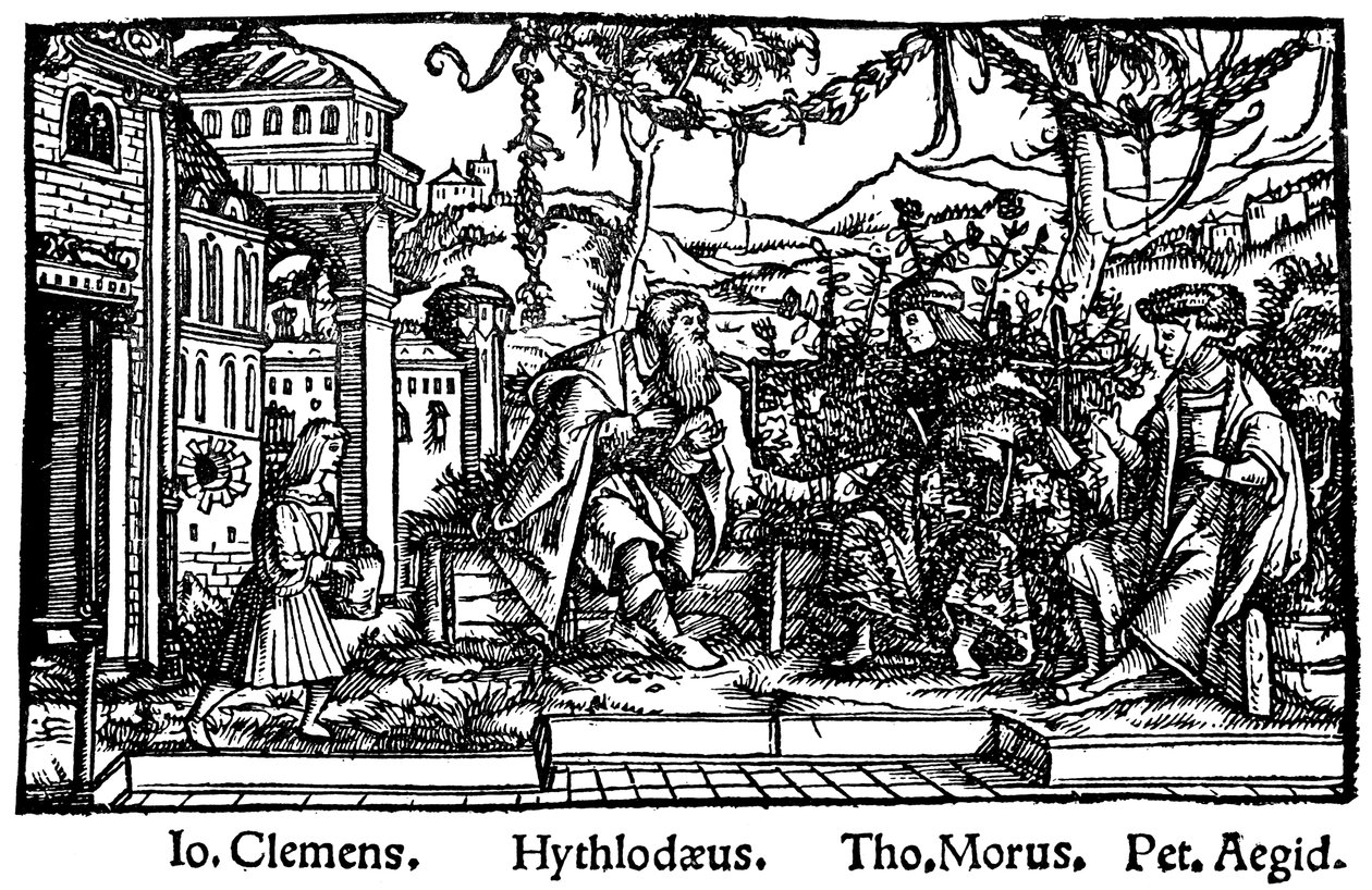 Hoofdstuk uit Thomas Mores Utopia, 1518 door Unbekannt