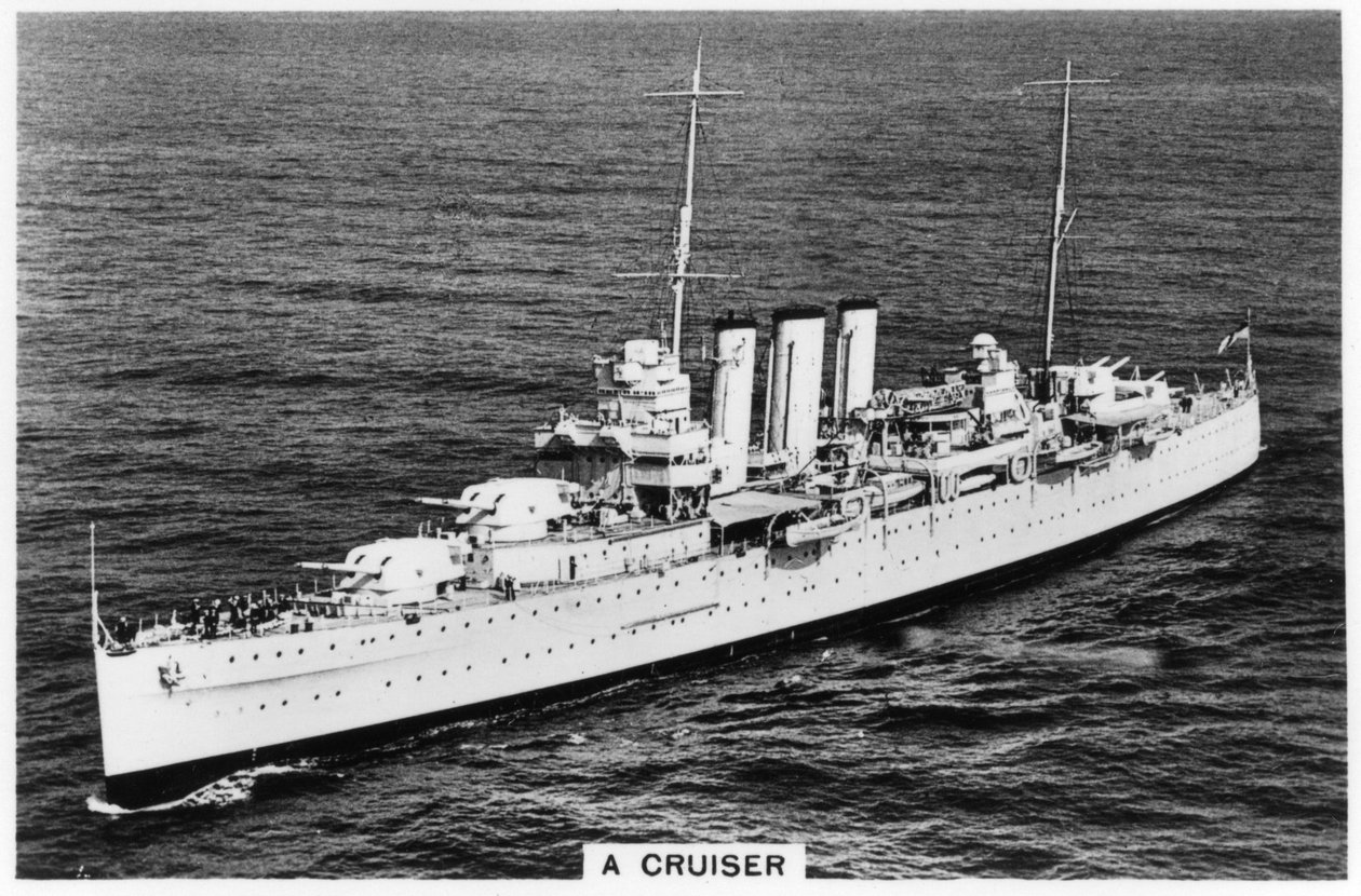 Zware kruiser HMS Devonshire door Unbekannt