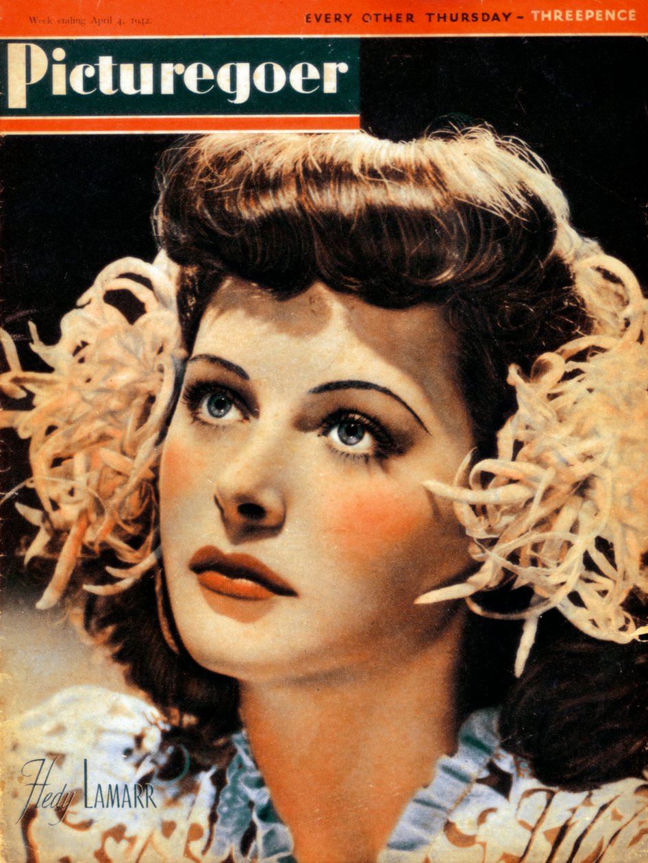 Hedy Lamarr 1914-2000, Oostenrijks-Amerikaanse actrice, 1942 door Unbekannt