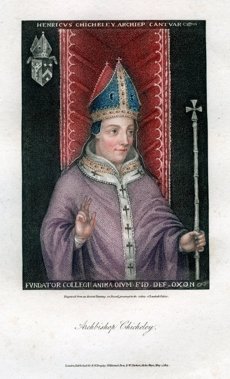 Henry Chicheley, Aartsbisschop van Canterbury, 1805 door Unbekannt