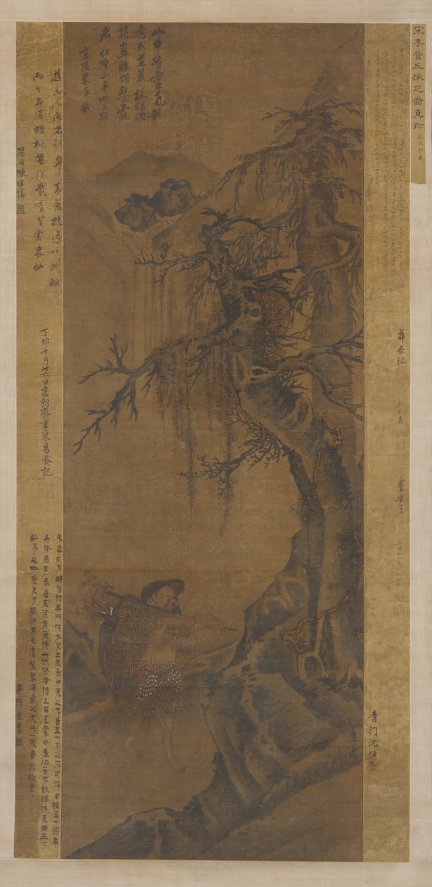 Kruidenverzamelaar, Ming-dynastie, 1368-1644 door Unbekannt