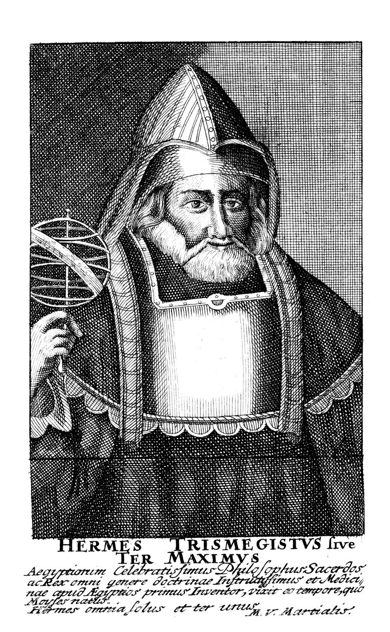 Hermes de Egyptenaar, alchemist, 17e eeuw door Unbekannt
