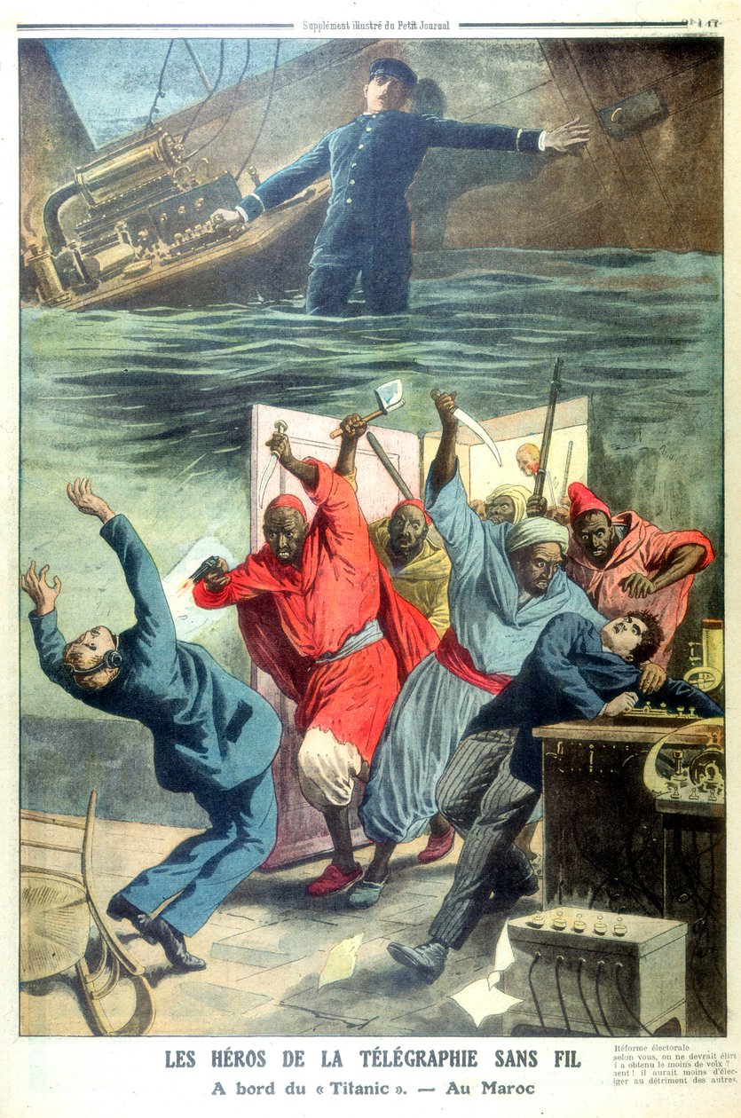 Heroïsche draadloze operators, 1912 door Unbekannt