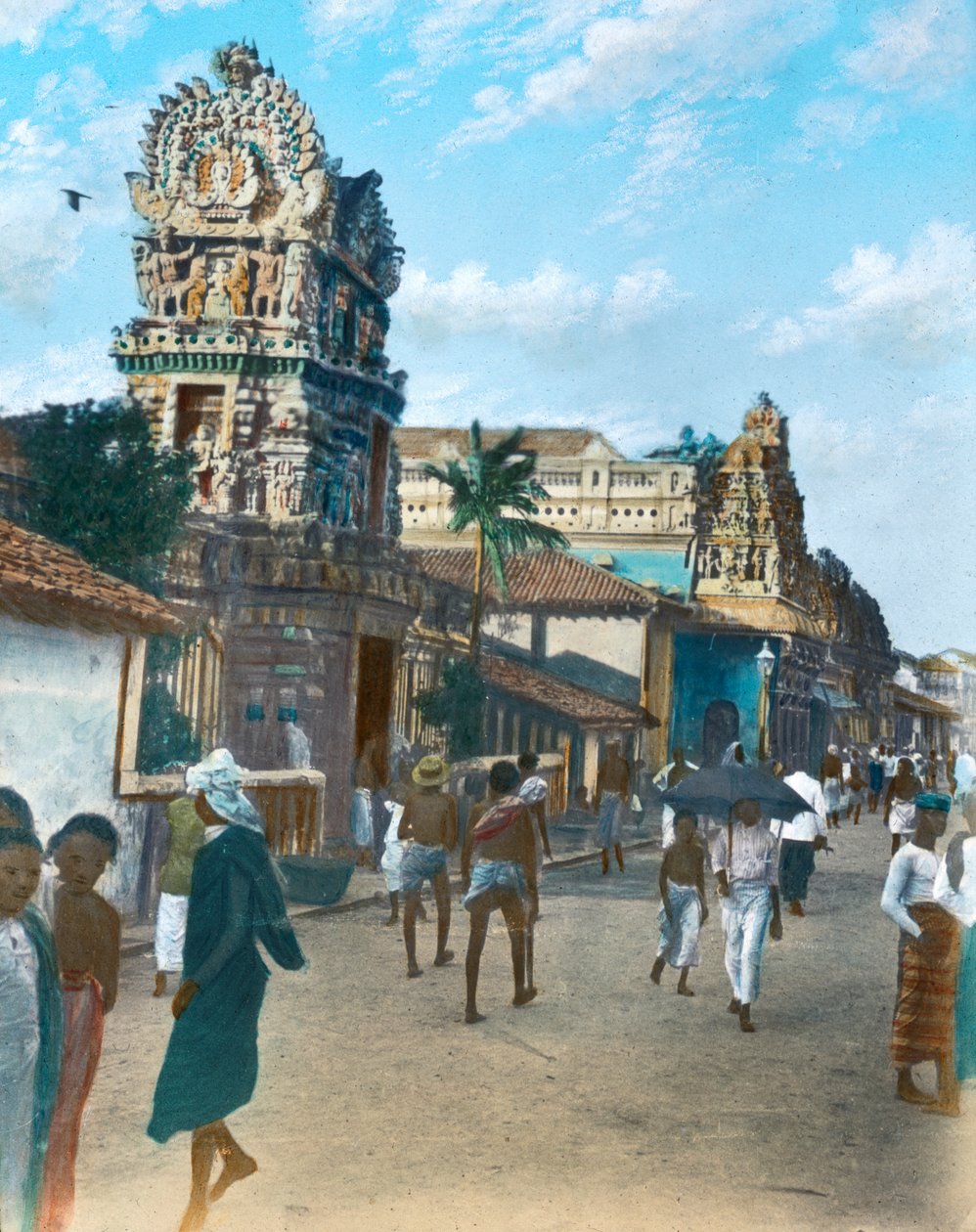 Hindoe tempel in de Pettah, Colombo, Ceylon door Unbekannt