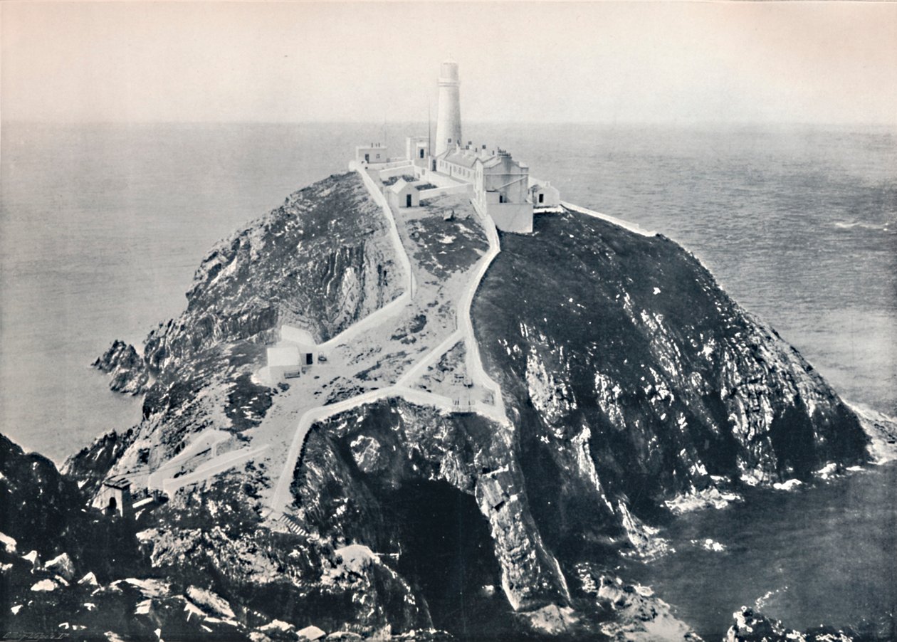 Holyhead - De South Stack, vuurtoren, 1895 door Unbekannt