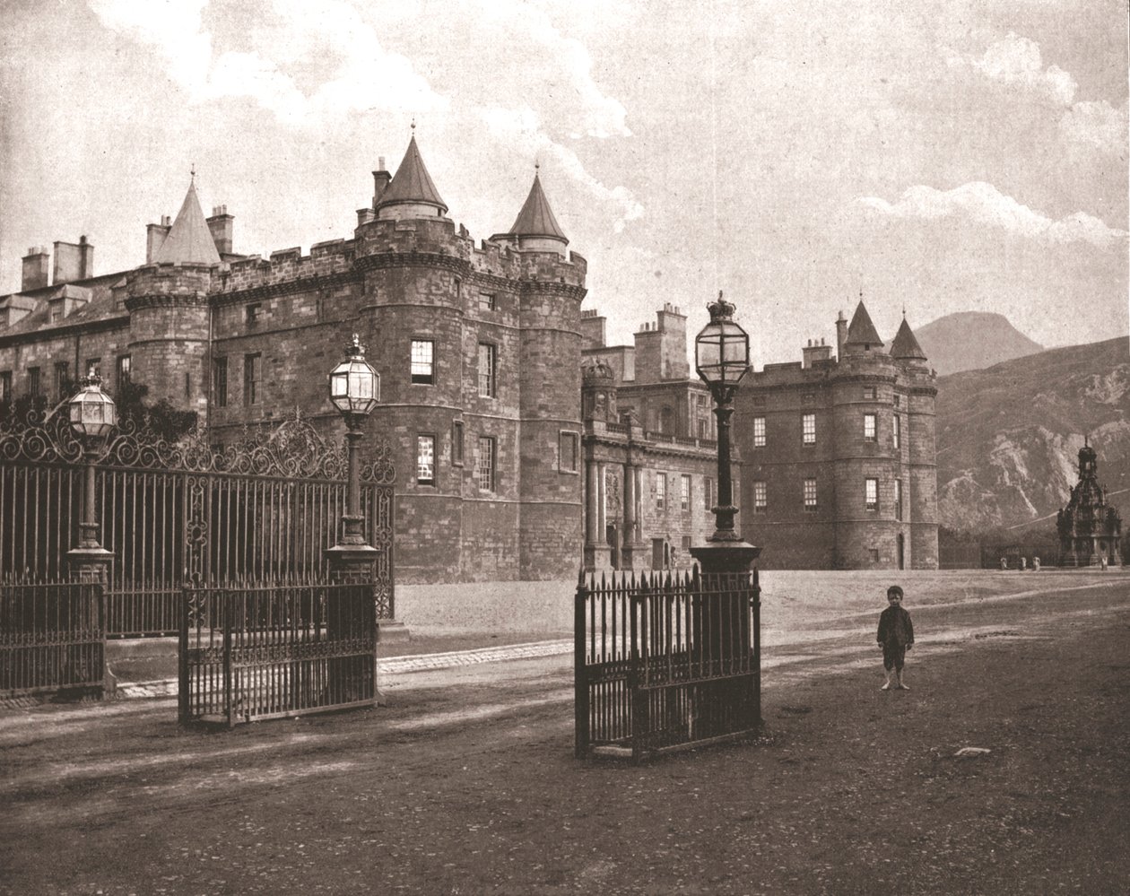 Holyroodhouse, Edinburgh, Schotland door Unbekannt
