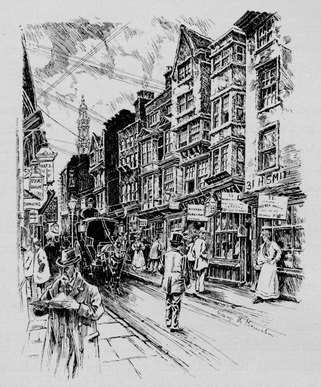 Holywell Street, Westminster, Londen, c1890 1911 door Unbekannt