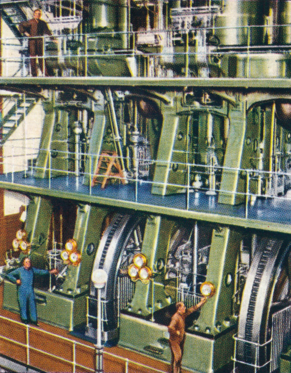 Grote drievoudige expansiepomp, 1938 door Unbekannt