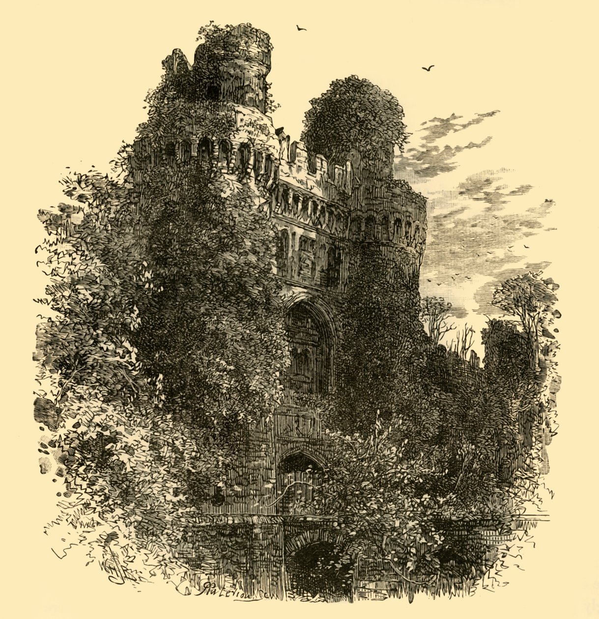 Hurstmonceaux Kasteel, 1898 door Unbekannt